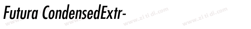 Futura CondensedExtr字体转换